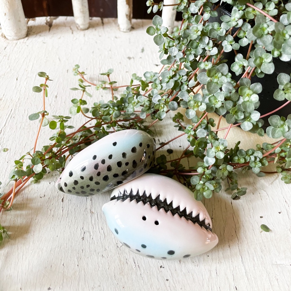 Seashell Salt + Pepper Shakers
